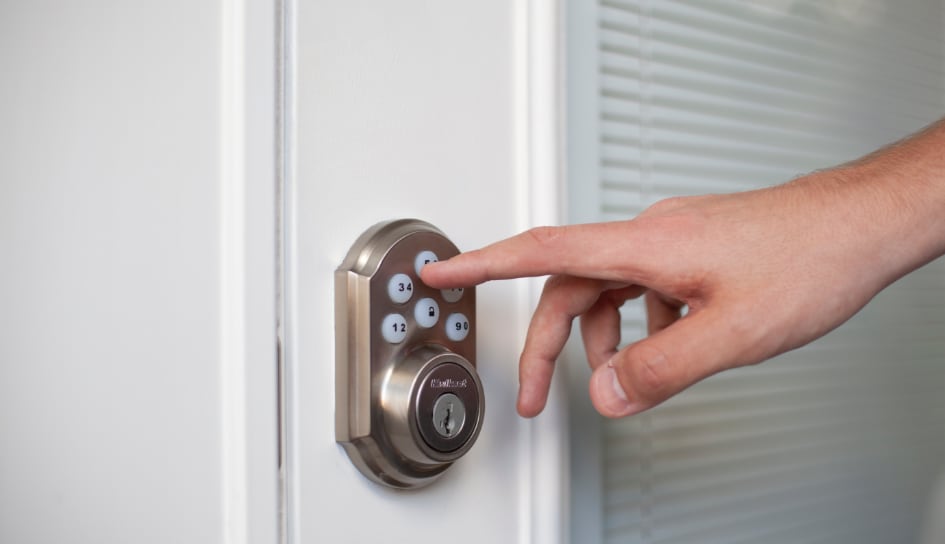 ADT smartlock on a Sioux City home